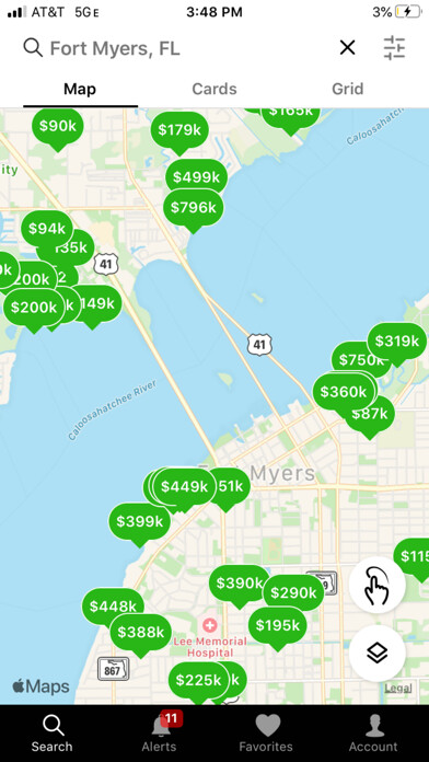 Emulate iPhone app Tampa Bay Properties using MyAndroid