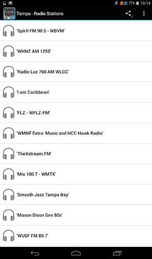 Emulate Android APK Tampa Radio Stations