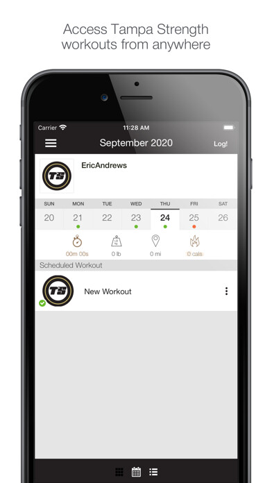 Emulate iPhone app Tampa Strength using MyAndroid Emulate iPhone app Tampa Strength using MyAndroid