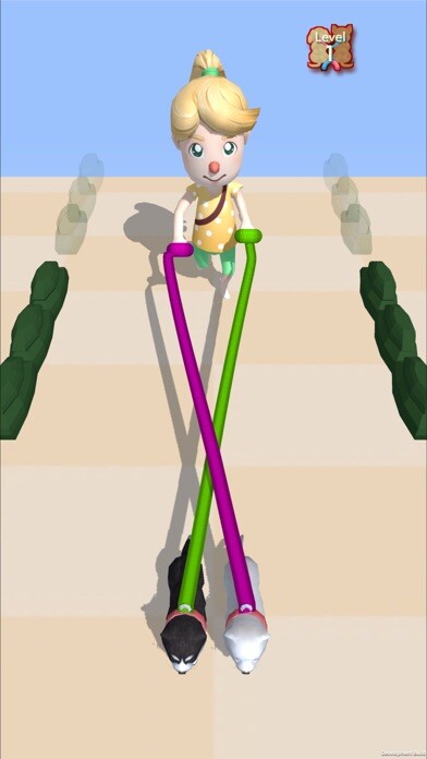 Emulate iPhone app Tangle Dog 3D  - puzzle game using MyAndroid
