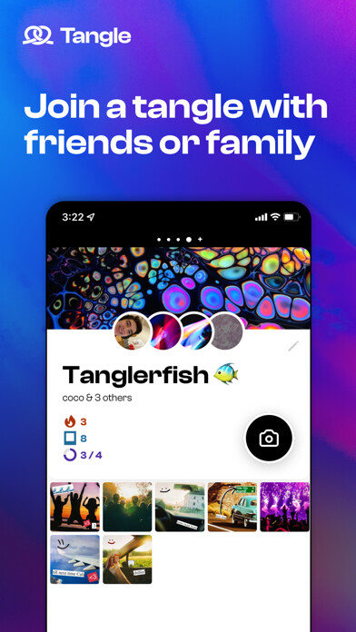 Emulate iPhone app Tangle: stay in the loop using MyAndroid