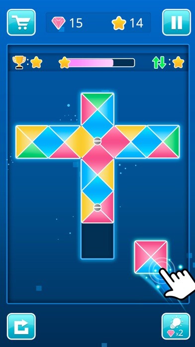 Emulate iPhone app Tangram Match Masters using MyAndroid Emulate iPhone app Tangram Match Masters using MyAndroid