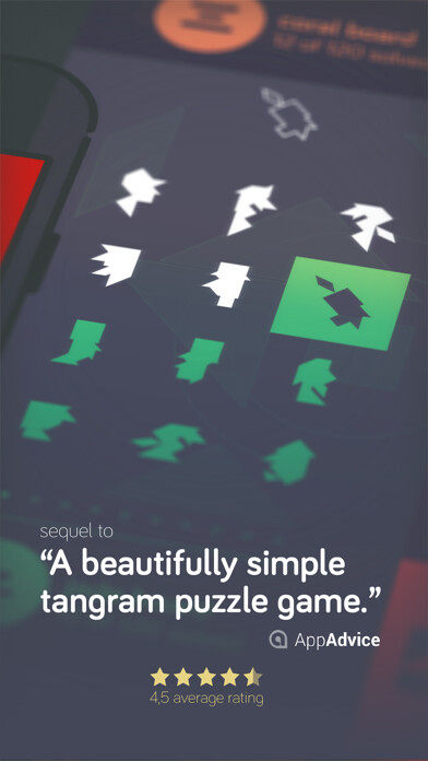 Emulate iPhone app tangram! seven boards of skill using MyAndroid