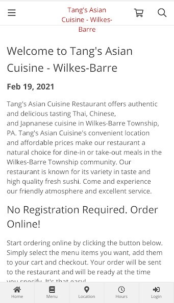 Run android online APK Tangs Asian Cuisine - Wilkes-Barre from MyAndroid or emulate Tangs Asian Cuisine - Wilkes-Barre using MyAndroid Run android online APK Tangs Asian Cuisine - Wilkes-Barre from MyAndroid or emulate Tangs Asian Cuisine - Wilkes-Barre using MyAndroid