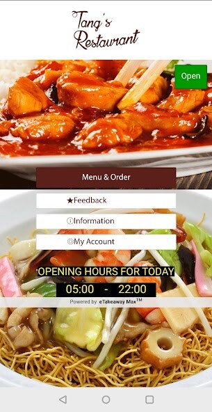 Run android online APK Tangs Restaurant from MyAndroid or emulate Tangs Restaurant using MyAndroid
