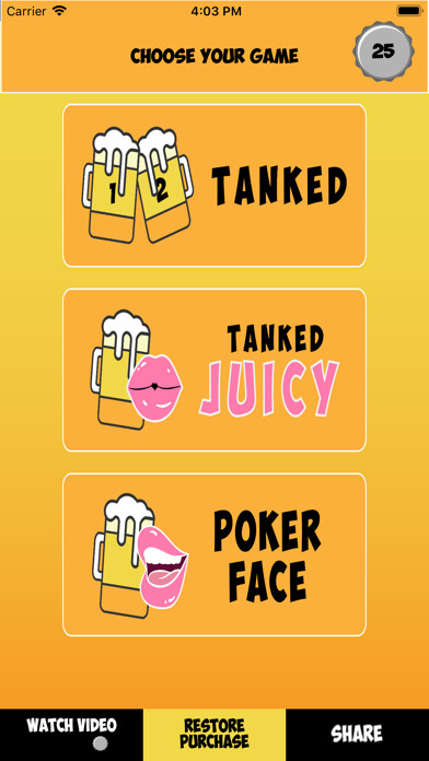Emulate iPhone app Tanked: drinking game using MyAndroid