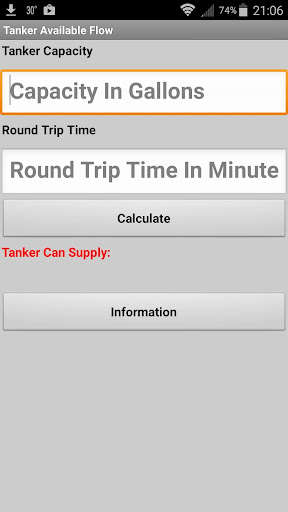 Emulate Android APK Tanker Flow Rate Emulate Android APK Tanker Flow Rate