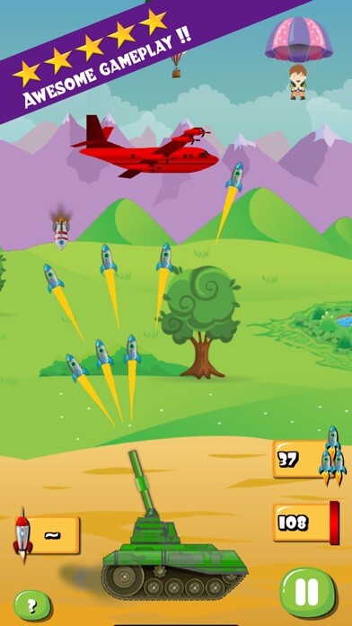 Emulate iPhone app Tank vs Paratrooper using MyAndroid