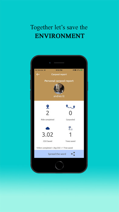 Emulate iPhone app Tanpool - Intercity Rideshare using MyAndroid