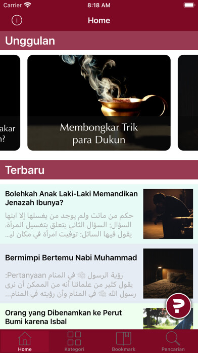 Emulate iPhone app Tanya Ustadz using MyAndroid