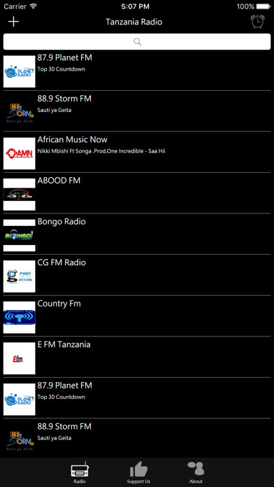 Emulate iPhone app Tanzanian Radio using MyAndroid