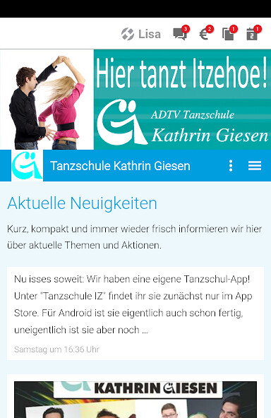 Run android online APK Tanzschule Giesen from MyAndroid or emulate Tanzschule Giesen using MyAndroid Run android online APK Tanzschule Giesen from MyAndroid or emulate Tanzschule Giesen using MyAndroid