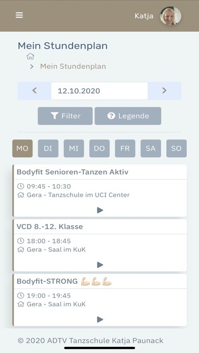 Emulate iPhone app Tanzschule Paunack Gera using MyAndroid