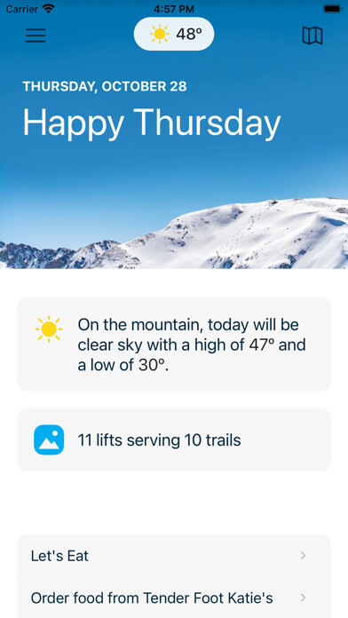 Emulate iPhone app Taos Ski Valley using MyAndroid Emulate iPhone app Taos Ski Valley using MyAndroid