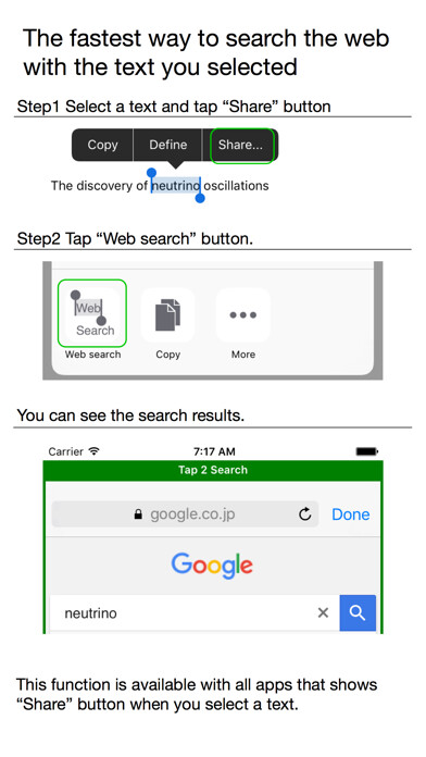 Emulate iPhone app Tap 2 Search : The shortest way to search the web with text you selected using MyAndroid Emulate iPhone app Tap 2 Search : The shortest way to search the web with text you selected using MyAndroid