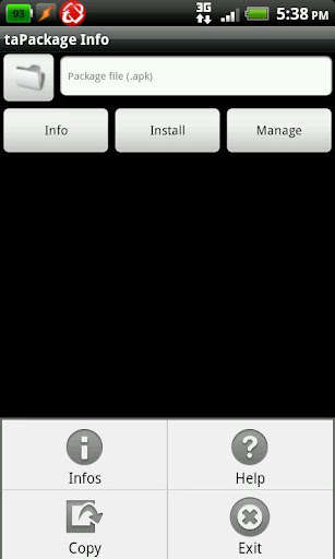 Run android online APK taPackageInfo from MyAndroid or emulate taPackageInfo using MyAndroid