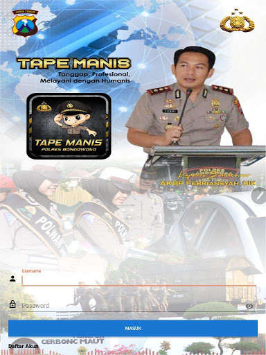 Run android online APK Tape Manis Polres Bondowoso from MyAndroid or emulate Tape Manis Polres Bondowoso using MyAndroid