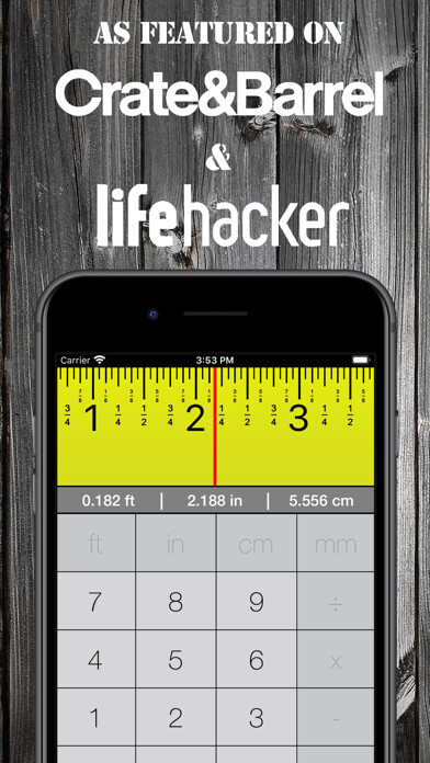 Emulate iPhone app Tape Measure Calculator Pro using MyAndroid Emulate iPhone app Tape Measure Calculator Pro using MyAndroid