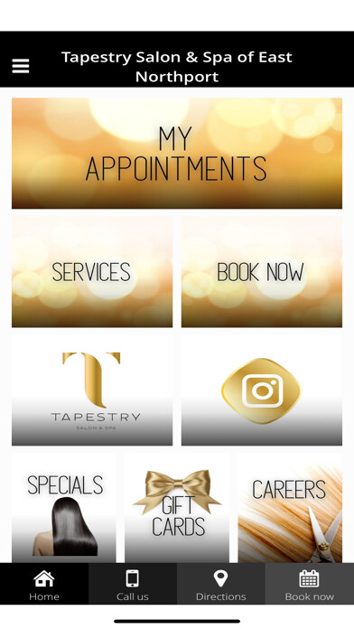 Emulate iPhone app Tapestry Salon and Spa using MyAndroid Emulate iPhone app Tapestry Salon and Spa using MyAndroid