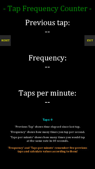 Emulate Android APK Tap Frequency Counter Emulate Android APK Tap Frequency Counter