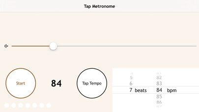 Emulate iPhone app Tap Metronome using MyAndroid