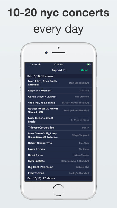 Emulate iPhone app Tapped In – NYC Live Music using MyAndroid Emulate iPhone app Tapped In – NYC Live Music using MyAndroid