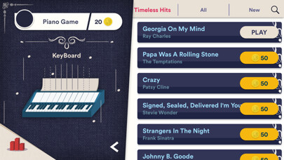Emulate iPhone app TapPiano - easy piano games using MyAndroid
