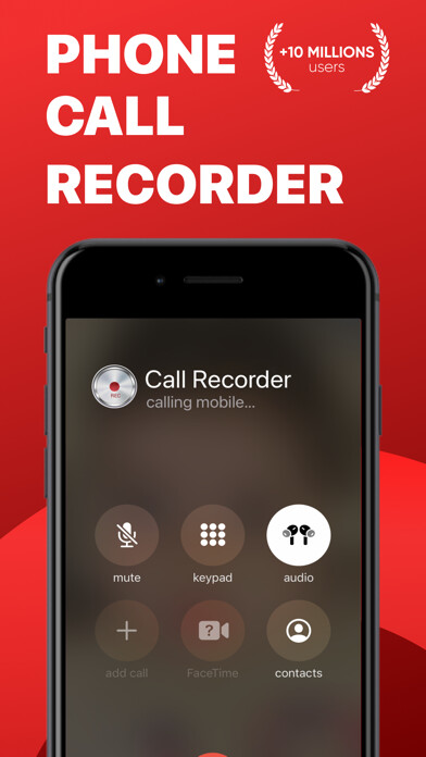 Emulate iPhone app TapRecorder - Call Recorder using MyAndroid
