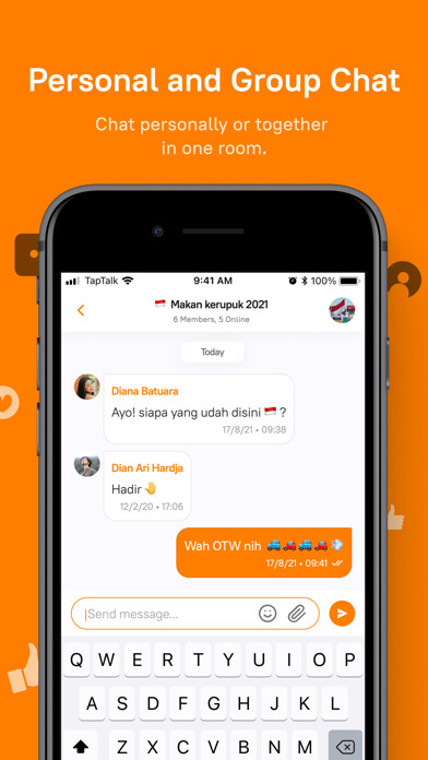 Emulate iPhone app TapTalk using MyAndroid