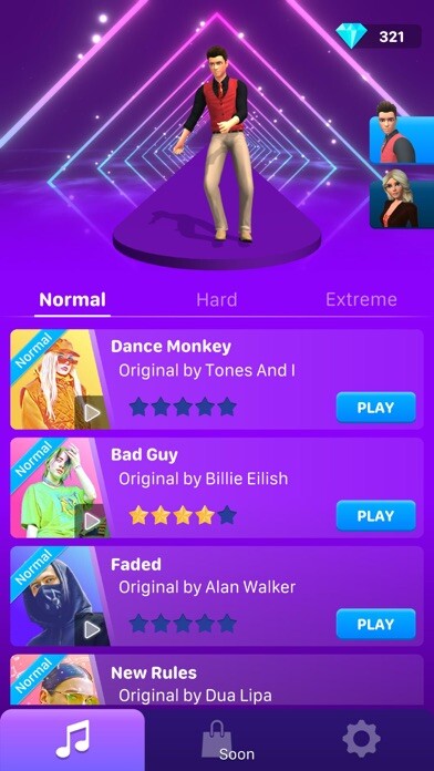 Emulate iPhone app Tap Tap Dancefloor! using MyAndroid
