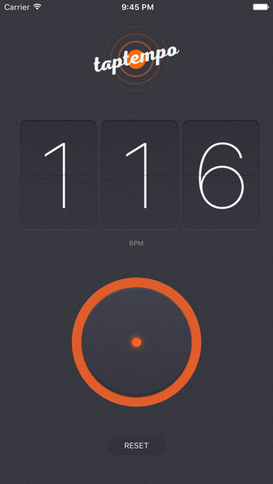 Emulate iPhone app TapTempo - tap for BPM using MyAndroid Emulate iPhone app TapTempo - tap for BPM using MyAndroid