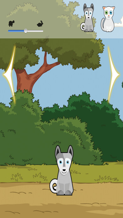 Emulate iPhone app Tap the dogs for toddlers full using MyAndroid