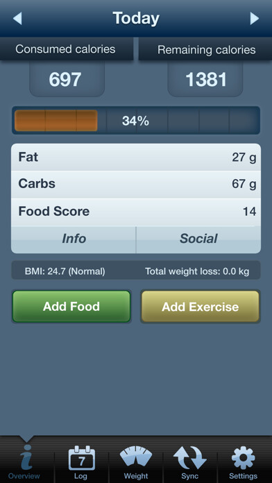 Emulate iPhone app Tap & Track Calorie Counter using MyAndroid Emulate iPhone app Tap & Track Calorie Counter using MyAndroid