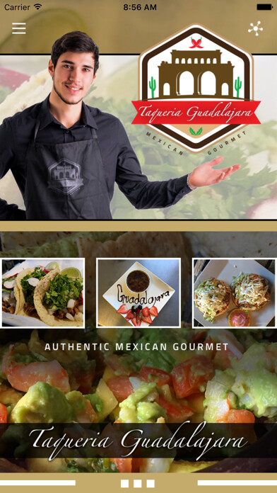 Emulate iPhone app Taqueria Guadalajara VA using MyAndroid