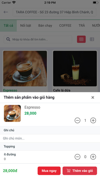 Emulate iPhone app Tara Coffee and More using MyAndroid Emulate iPhone app Tara Coffee and More using MyAndroid