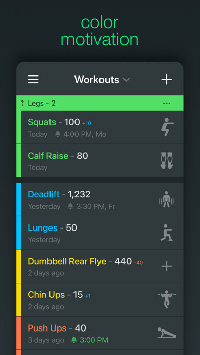 Emulate iPhone app Targets - Workout Tracker using MyAndroid Emulate iPhone app Targets - Workout Tracker using MyAndroid