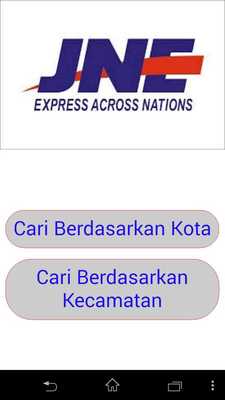 Emulate Android APK Tarif JNE Jabodetabek 2015