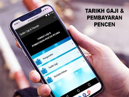 Run android online APK Tarikh Gaji & Pembayaran Pencen Pesara 2021 from MyAndroid or emulate Tarikh Gaji & Pembayaran Pencen Pesara 2021 using MyAndroid
