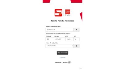 Emulate iPhone app Tarjeta de Familia Numerosa using MyAndroid Emulate iPhone app Tarjeta de Familia Numerosa using MyAndroid