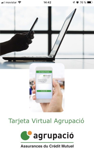 Emulate iPhone app Tarjeta Virtual Agrupació using MyAndroid Emulate iPhone app Tarjeta Virtual Agrupació using MyAndroid