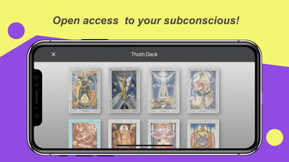 Emulate iPhone app Tarot Adviser - Thoth Deck using MyAndroid