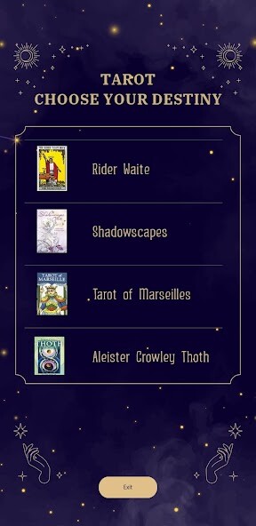 Run android online APK Tarot - Choose your destiny from MyAndroid or emulate Tarot - Choose your destiny using MyAndroid Run android online APK Tarot - Choose your destiny from MyAndroid or emulate Tarot - Choose your destiny using MyAndroid