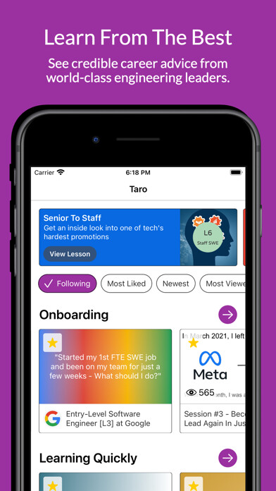 Emulate iPhone app Taro - Tech Career Mentorship using MyAndroid Emulate iPhone app Taro - Tech Career Mentorship using MyAndroid