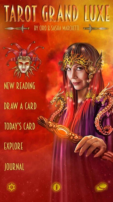 Emulate iPhone app Tarot Grand Luxe using MyAndroid