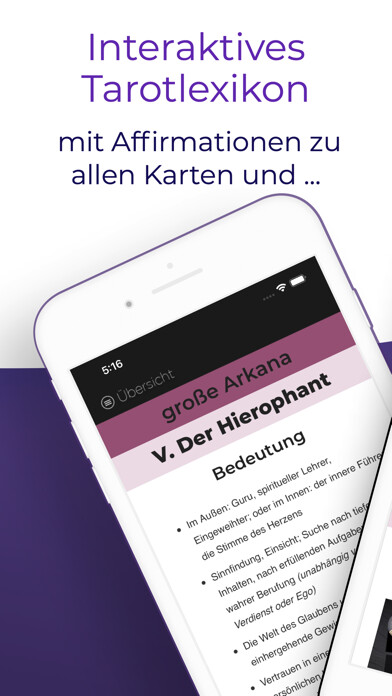 Emulate iPhone app Tarot Guru using MyAndroid