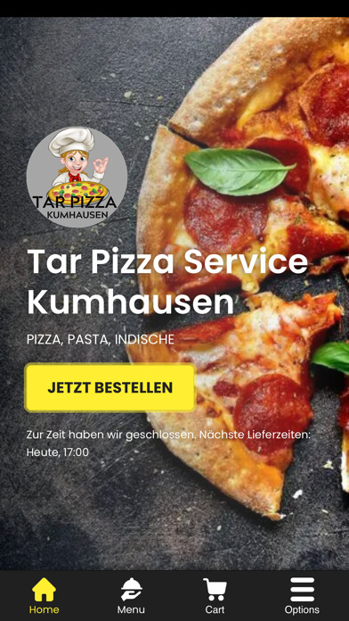 Emulate iPhone app Tar Pizza Service Kumhausen using MyAndroid Emulate iPhone app Tar Pizza Service Kumhausen using MyAndroid