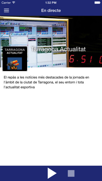 Emulate iPhone app Tarragona Ràdio using MyAndroid Emulate iPhone app Tarragona Ràdio using MyAndroid