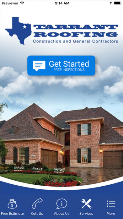 Emulate iPhone app Tarrant Roofing using MyAndroid Emulate iPhone app Tarrant Roofing using MyAndroid