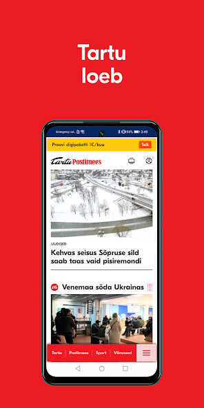 Run android online APK Tartu Postimees from MyAndroid or emulate Tartu Postimees using MyAndroid