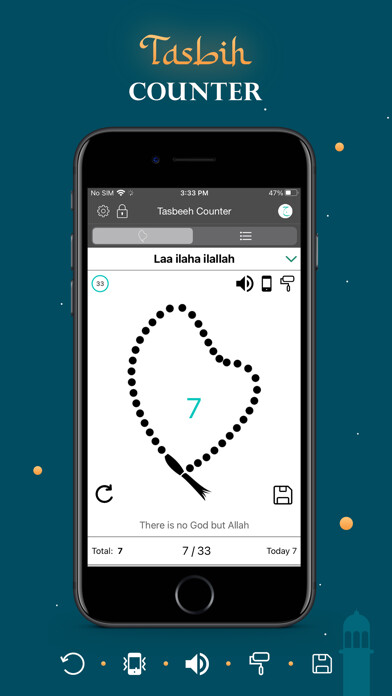 Run android online APK Tasbeeh Counter - Dhikr-Tasbih from MyAndroid or emulate Tasbeeh Counter - Dhikr-Tasbih using MyAndroid